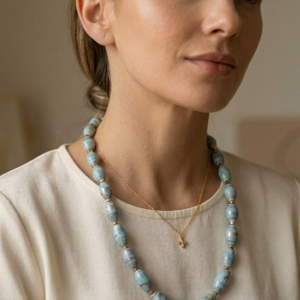 Collier Perles résinées
